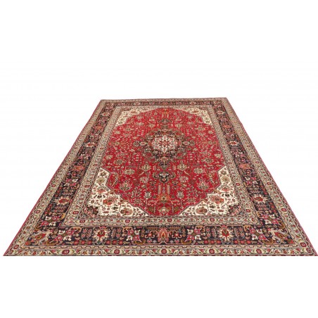 Tappeto Tabriz Persia marrone grigio 198x300