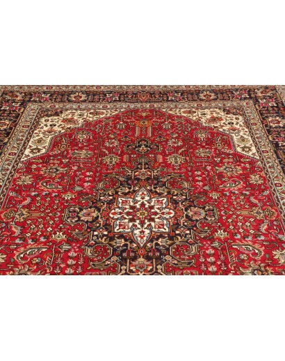 Tappeto Tabriz Persia marrone grigio 198x300