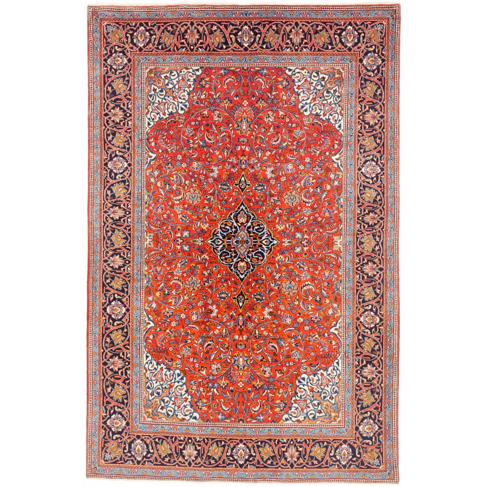 Tappeto Sarough Persia rosso beige 198x303