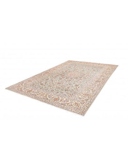 Tappeto Kashan Persia bianco verde 232x333