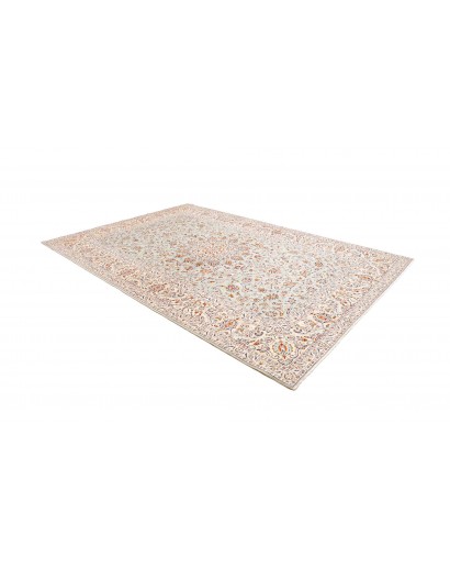 Tappeto Kashan Persia bianco verde 232x333