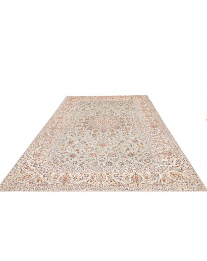 Tappeto Kashan Persia bianco verde 232x333