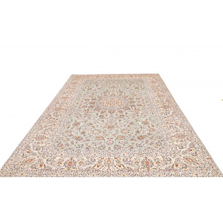 Tappeto Kashan Persia bianco verde 232x333