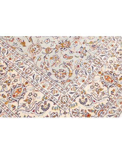 Tappeto Kashan Persia bianco verde 232x333