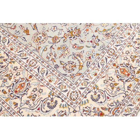 Tappeto Kashan Persia bianco verde 232x333