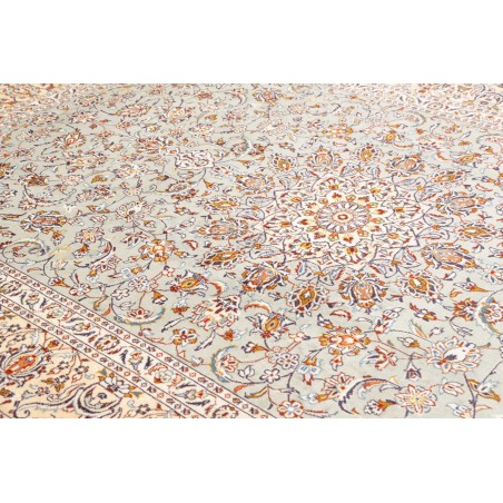 Tappeto Kashan Persia bianco verde 232x333