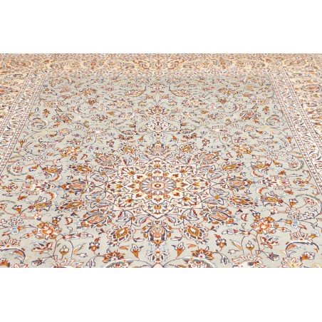 Tappeto Kashan Persia bianco verde 232x333
