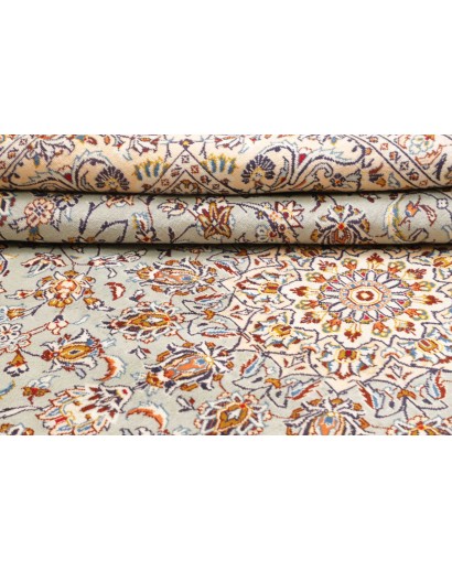 Tappeto Kashan Persia bianco verde 232x333