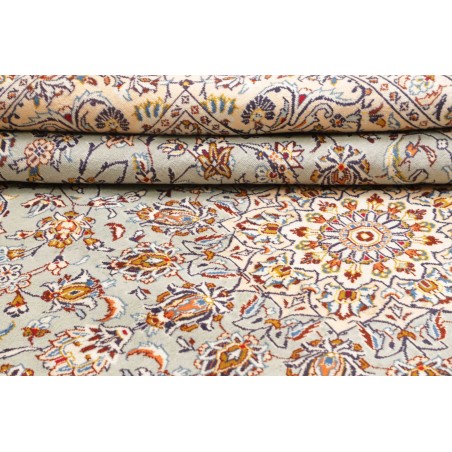 Tappeto Kashan Persia bianco verde 232x333