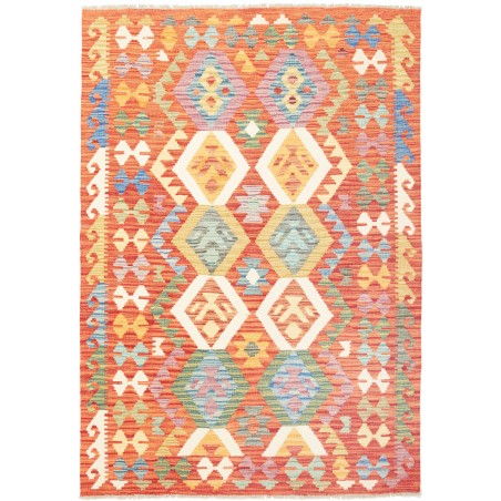 Tappeto Kilim Afghanistan marrone 123x178