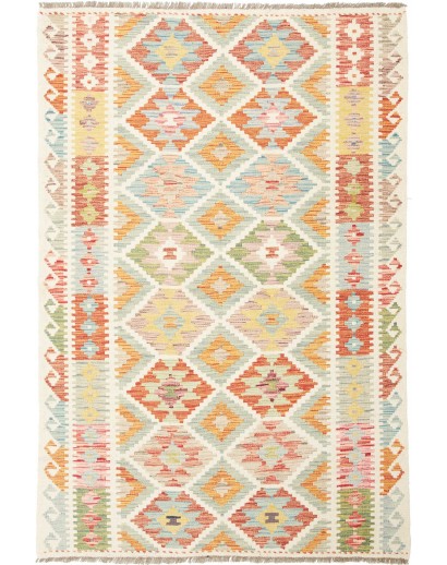 Tappeto Kilim Afghanistan giallo 118x179