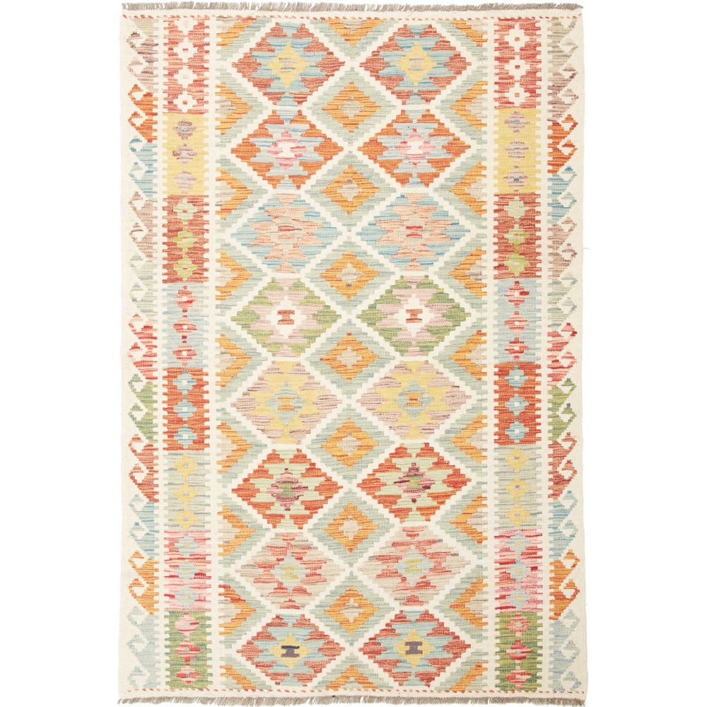 Tappeto Kilim Afghanistan giallo 118x179
