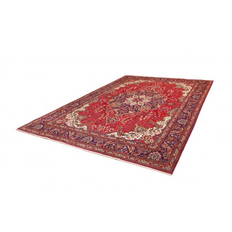 Tappeto Tabriz Persia marrone giallo 247x348