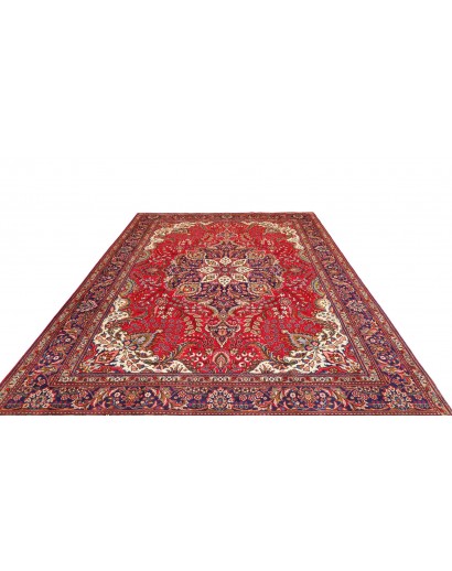 Tappeto Tabriz Persia marrone giallo 247x348