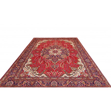 Tappeto Tabriz Persia marrone giallo 247x348