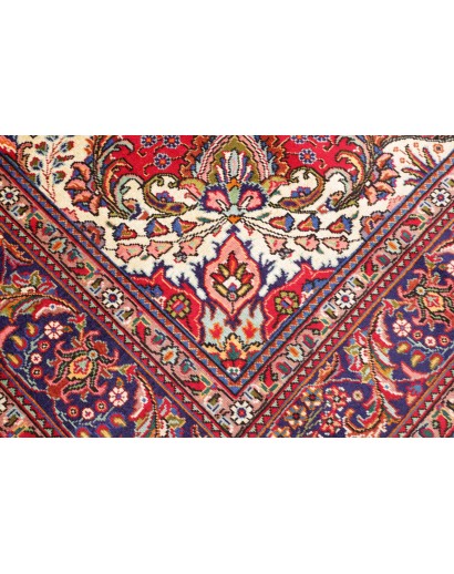 Tappeto Tabriz Persia marrone giallo 247x348