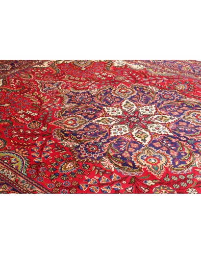 Tappeto Tabriz Persia marrone giallo 247x348