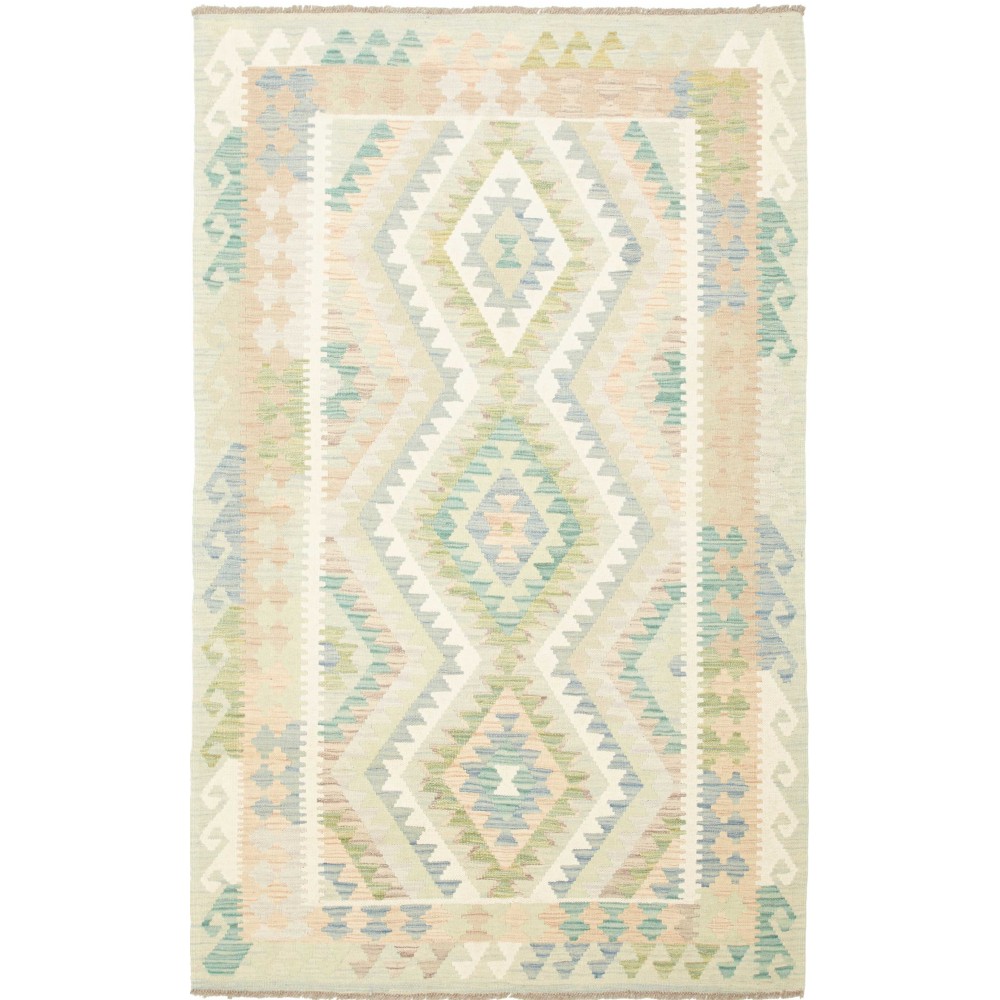 Tappeto Kilim Afghanistan bianco 120x193