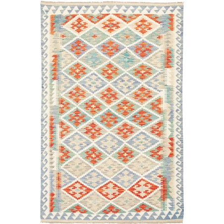 Tappeto Kilim Afghanistan bianco 125x192