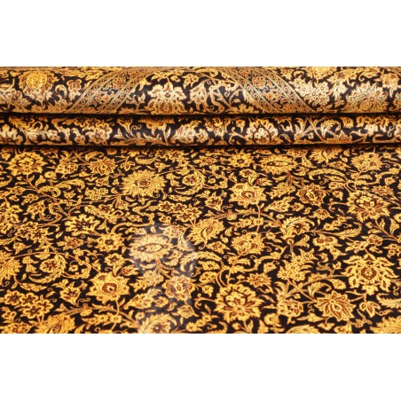 Tappeto Ghom seta Persia marrone 200x200
