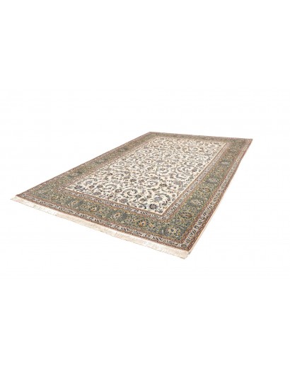 Tappeto Kashan Persia bianco grigio 245x350