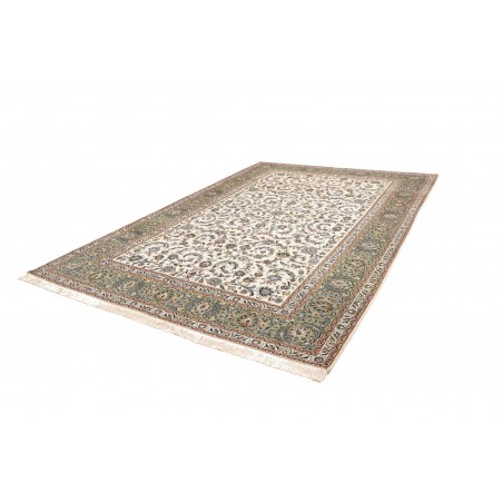 Tappeto Kashan Persia bianco grigio 245x350