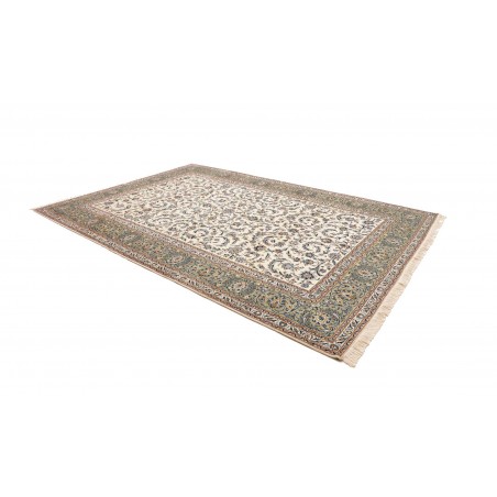 Tappeto Kashan Persia bianco grigio 245x350