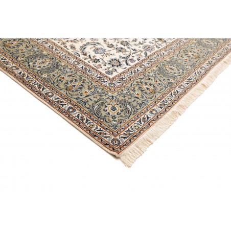 Tappeto Kashan Persia bianco grigio 245x350