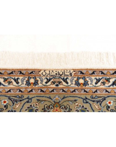 Tappeto Kashan Persia bianco grigio 245x350
