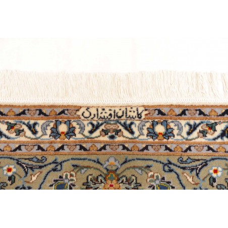 Tappeto Kashan Persia bianco grigio 245x350