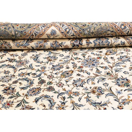 Tappeto Kashan Persia bianco grigio 245x350