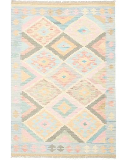 Tappeto Kilim Afghanistan bianco 120x178
