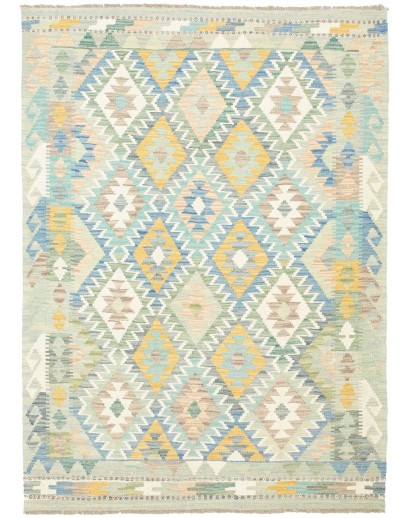 Tappeto Kilim Afghanistan bianco 122x168