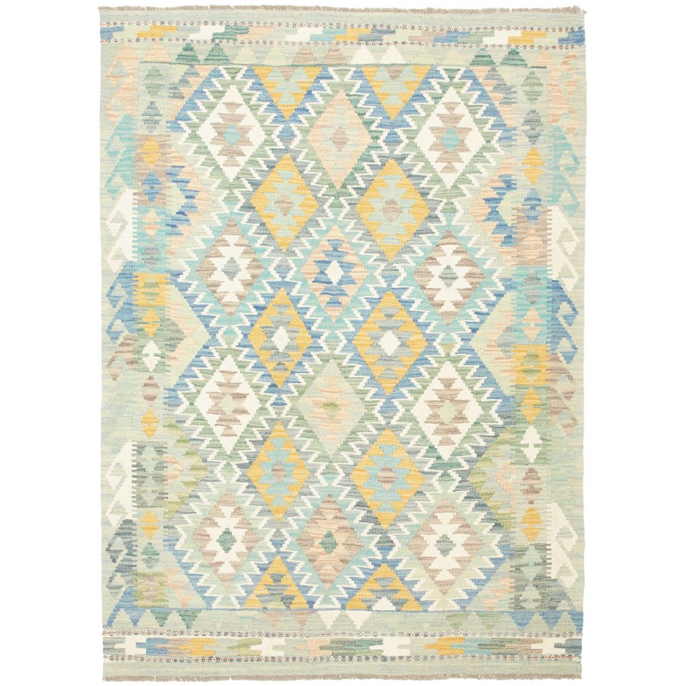 Tappeto Kilim Afghanistan bianco 122x168