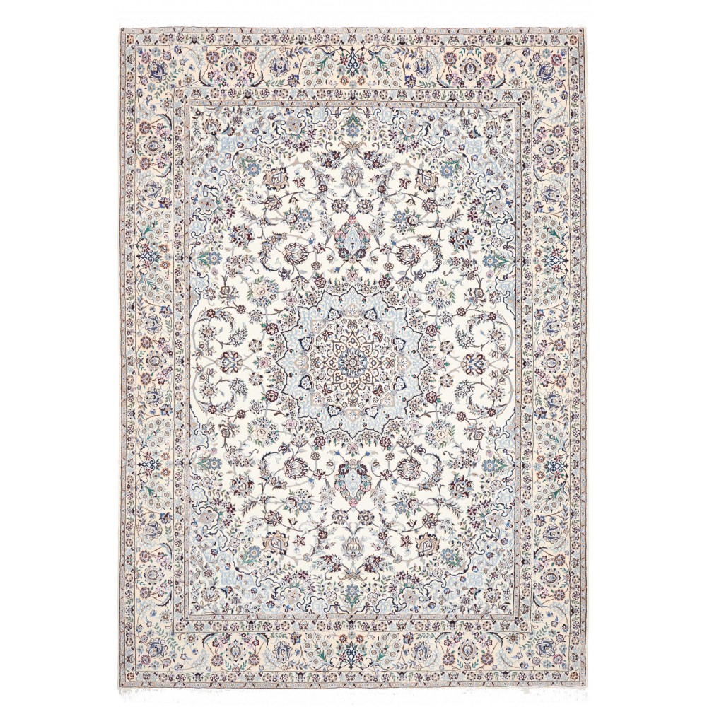 Tappeto Nain 9La Persia bianco grigio 246x346