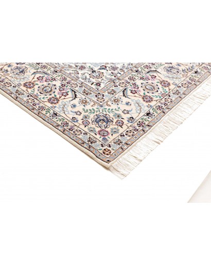 Tappeto Nain 9La Persia bianco grigio 246x346