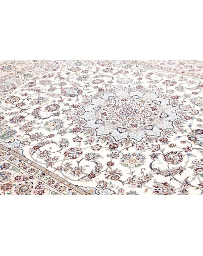 Tappeto Nain 9La Persia bianco grigio 246x346