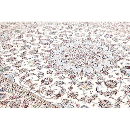 Tappeto Nain 9La Persia bianco grigio 246x346