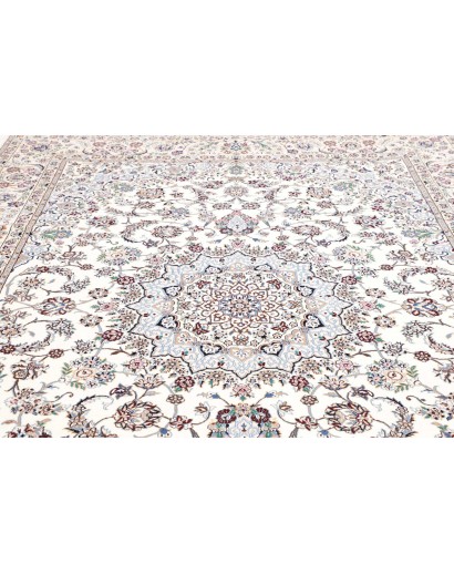 Tappeto Nain 9La Persia bianco grigio 246x346