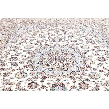 Tappeto Nain 9La Persia bianco grigio 246x346