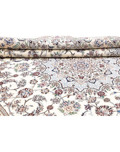 Tappeto Nain 9La Persia bianco grigio 246x346