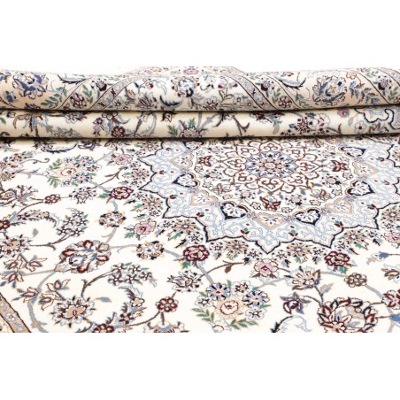 Tappeto Nain 9La Persia bianco grigio 246x346