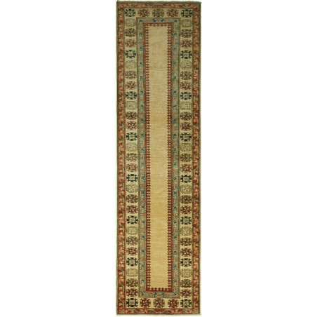 Tappeto Kazak Fine Pakistan bianco marrone 83x322