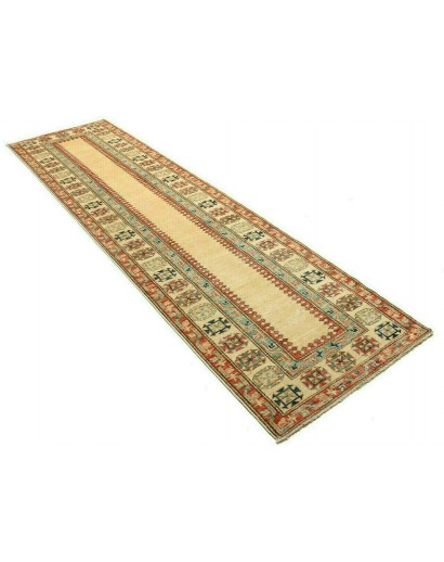 Tappeto Kazak Fine Pakistan bianco marrone 83x322