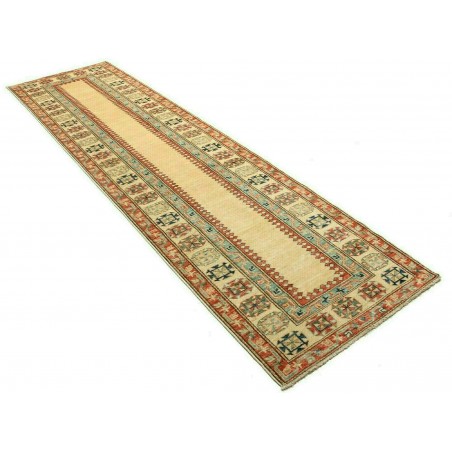 Tappeto Kazak Fine Pakistan bianco marrone 83x322