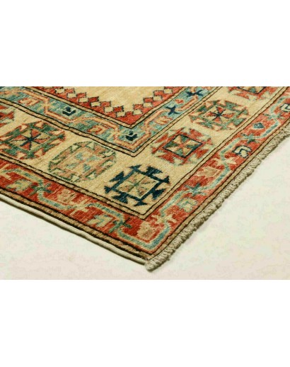 Tappeto Kazak Fine Pakistan bianco marrone 83x322