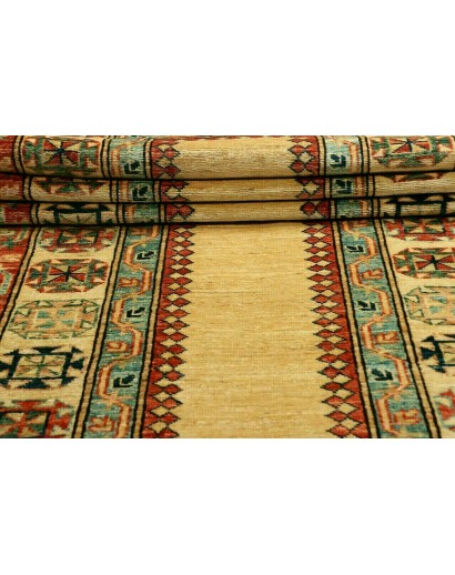 Tappeto Kazak Fine Pakistan bianco marrone 83x322