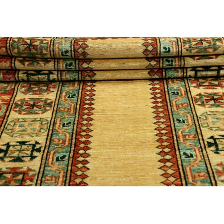 Tappeto Kazak Fine Pakistan bianco marrone 83x322