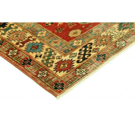 Tappeto Kazak Fine Pakistan marrone giallo 136x189