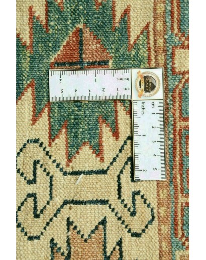 Tappeto Kazak Fine Pakistan marrone giallo 136x189